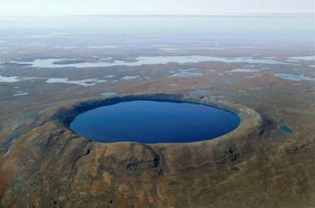 Pingualuit Crater Well Preserved Circular Meteorite Crater