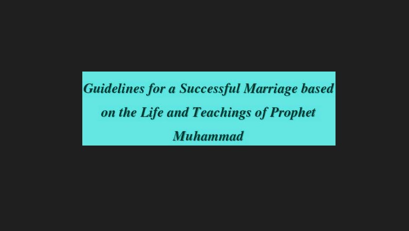 Life and Teaching off Prophet