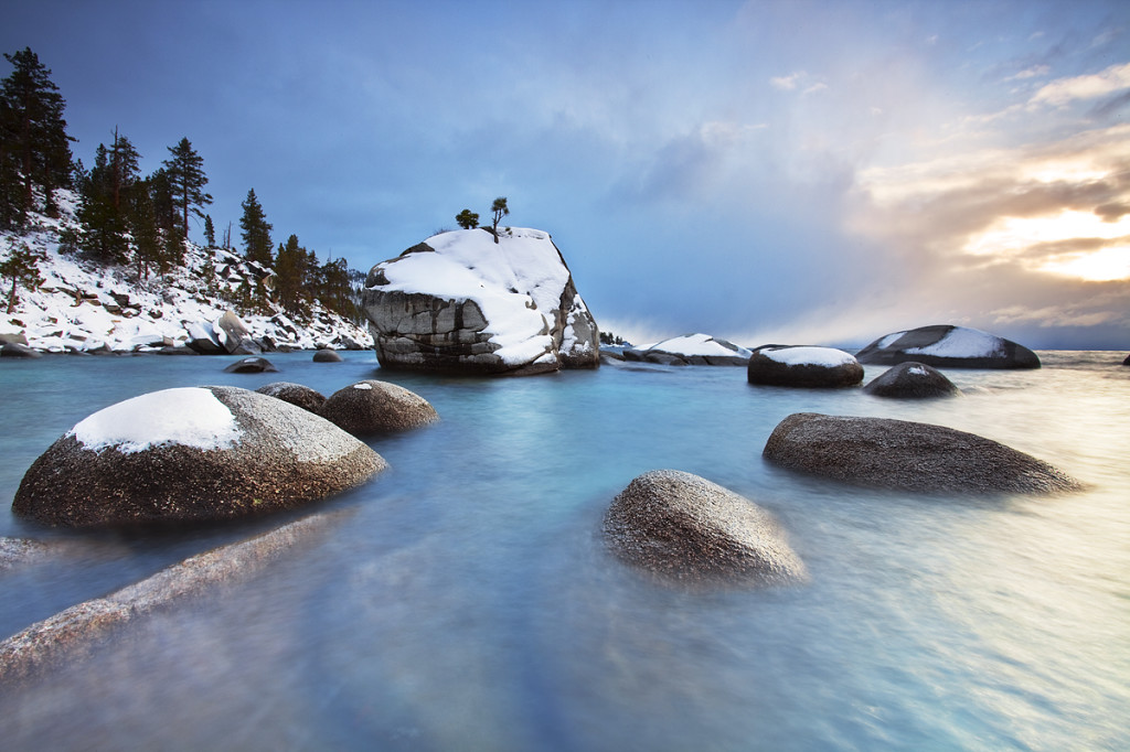 Winter on Bonsai Rock: Lake Tahoe, Nevada