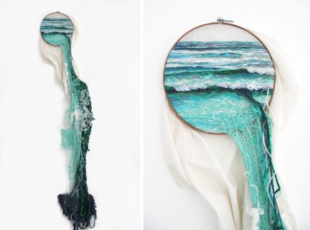 Peru Artist Uses Colorful Embroidery to Explore Natural Forms.
