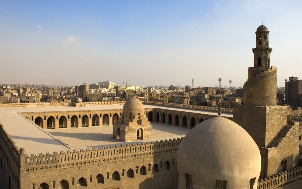 The Mosque of Ahmad Ibn is located in Cairo, Egypt is arguably the oldest mosque in the city surviving in its original form, and is the largest mosque in Cairo in terms of land area.