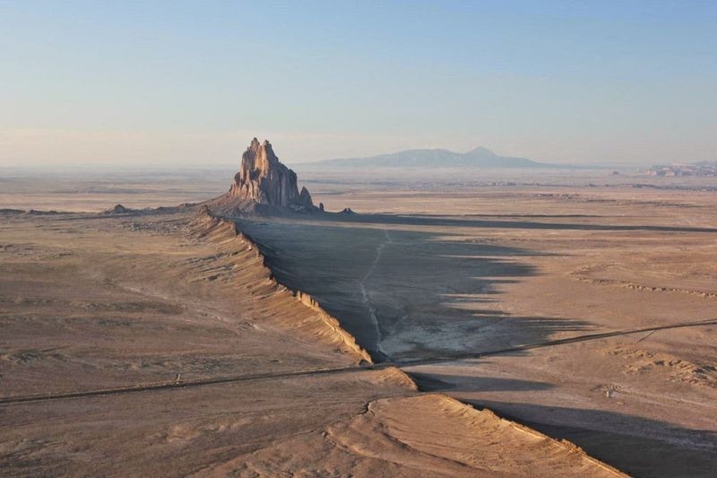 Shiprock New Mexico and the surrounding land have religious and historical significance to the Navajo people and have been mentioned in numerous of their myths and legends.