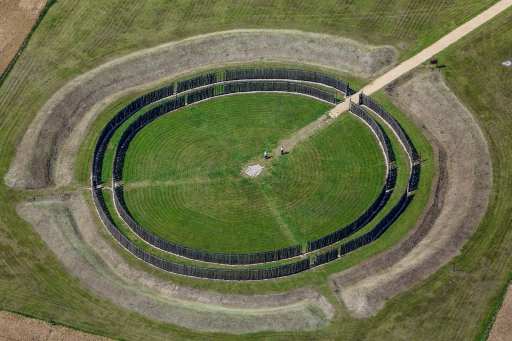 The strange Goseck Circle is also known as the Goseck Henge, a Neolithic Circle Structure, perhaps one of the oldest solar observatories in the world. 
