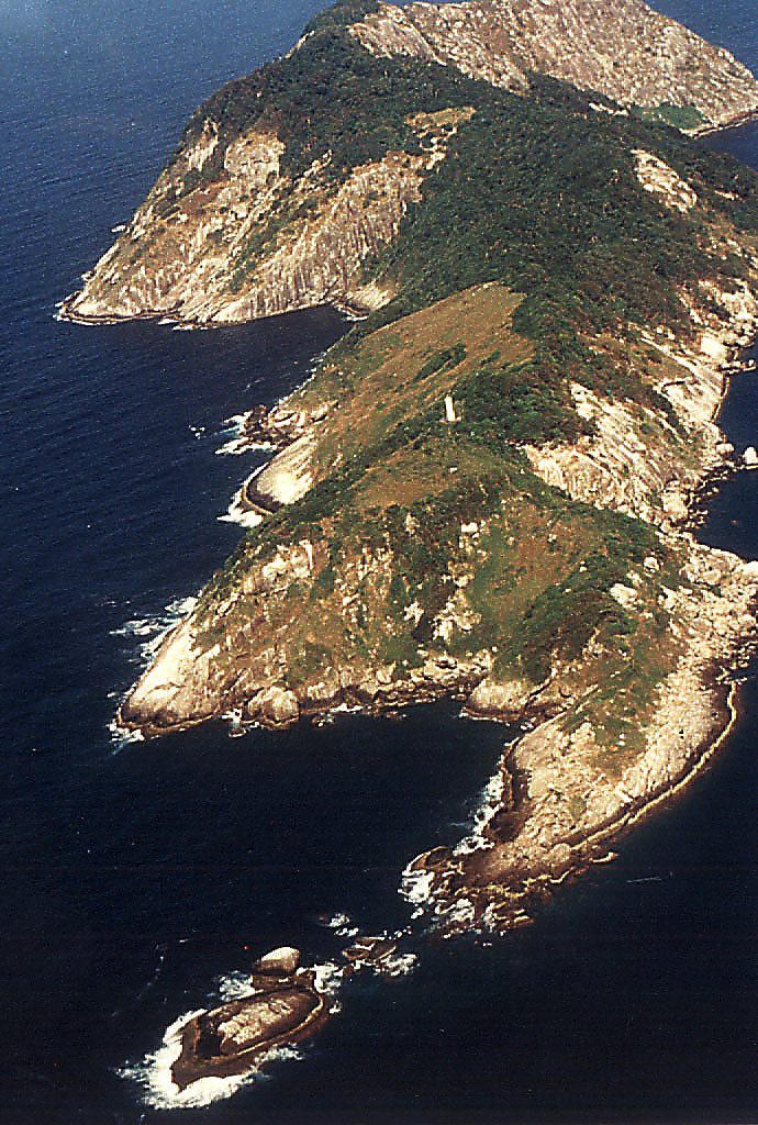 Ariel View of Ilha da Queimada Grande Itanhaém