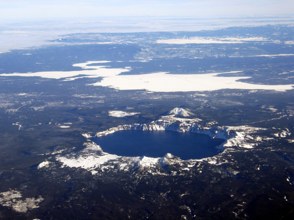 The Crater Lake is famous due to its deep blue color and water clarity. This is deepest lake in United States and 7th in the world with the depth of around 1943 feet, 