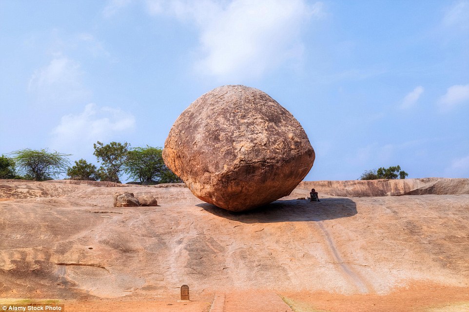 Mysterious Rock of Mahabalipuram India - All across the world peoples encounter enigmatic ancient monuments, buildings, structures or artifacts rock formations that are somehow related to know The Power of Real God. 
