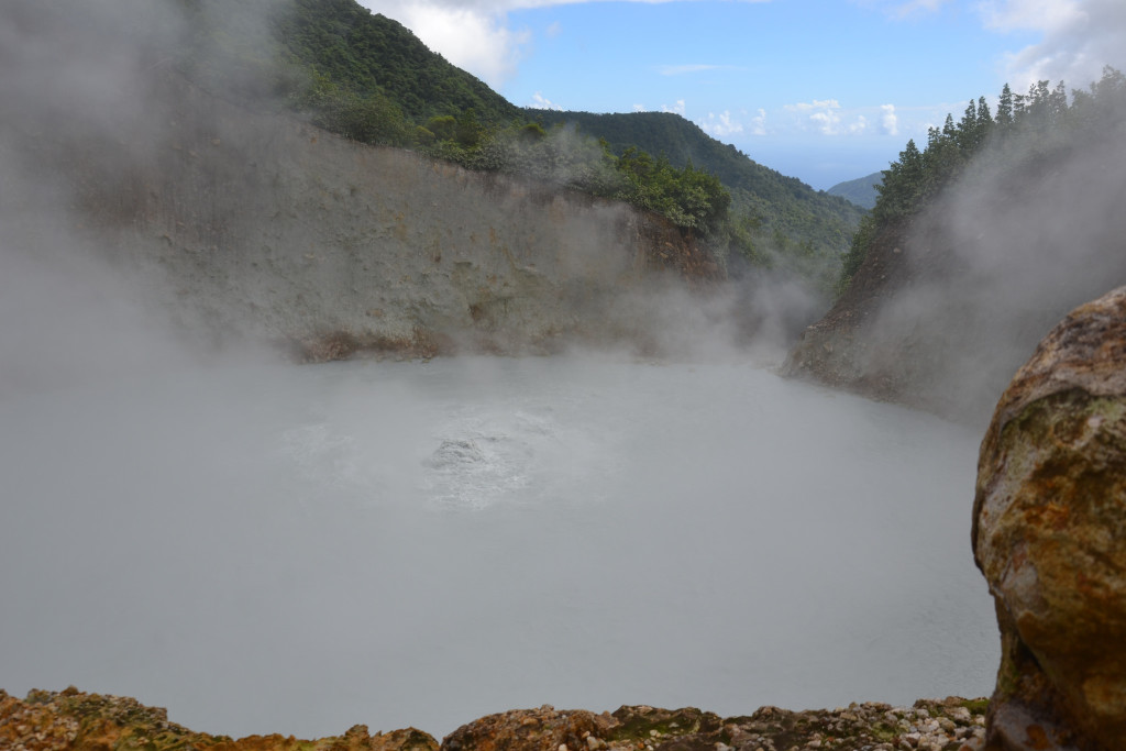 Dominica's Boiling Lake is the 2nd largest hot lake in the world after Frying Pan Lake, located in Waimangu Valley near Rotorua, New Zealand. 
