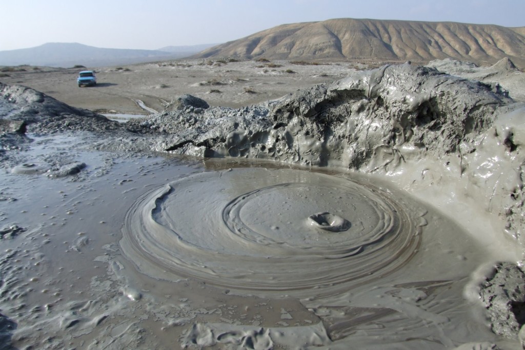 Mud volcanoes are also known as “sedimentary volcanoes” never grow to the size of normal volcano topping out at about 10 KM in diameter and 700 meters in height. 
