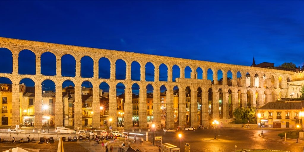 The Aqueduct construction date is not confirmed, however it is believed that it took place somewhere Ist century AD during the reigns of Emperors Domitian, Nerva and Trajan. 