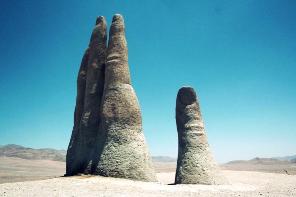The nearest town from this monument is Antofagasta around 75KM away. 
