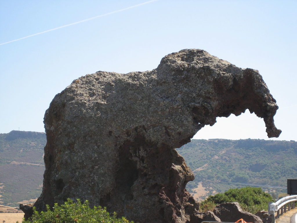 it also has archaeological impact as it contains two 'Domus de Janas' - a type of chamber tomb found in Sardinia. 