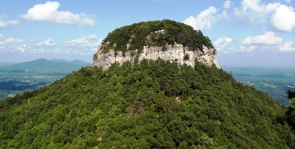 Pilot Mountain was mapped in 1751 by Joshua Fry and Peter Jefferson, father of President Thomas Jefferson.
