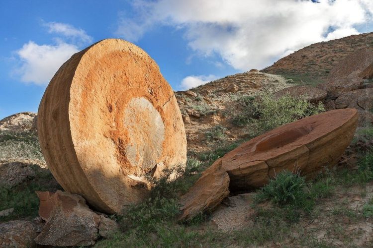 In fact this is not a rare phenomenon, because this type of concretions is found all over the world. Photo credit aboutkazakhstan.com