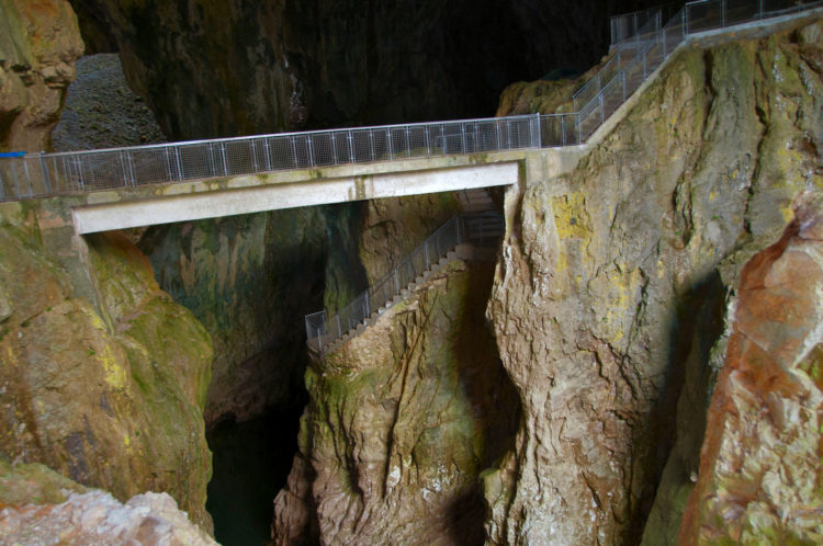 Skocjan Cave may not be the most beautiful one when it comes to stalagmites or stalactites,