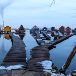 The cabins are mostly used by locals in the summer months, but also by anglers throughout the year, because despite the village's chilly location - the water never freezes