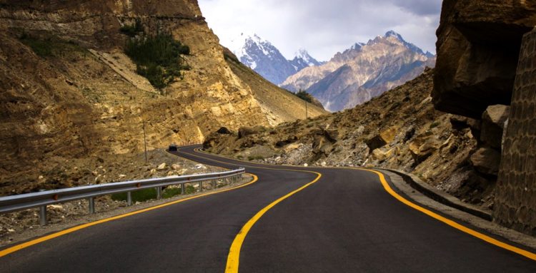 This project is named economic corridor of Pakistan / China trade route and reconstruction and upgrade works on the Pakistani portion of the Karakoram Highway are underway. 