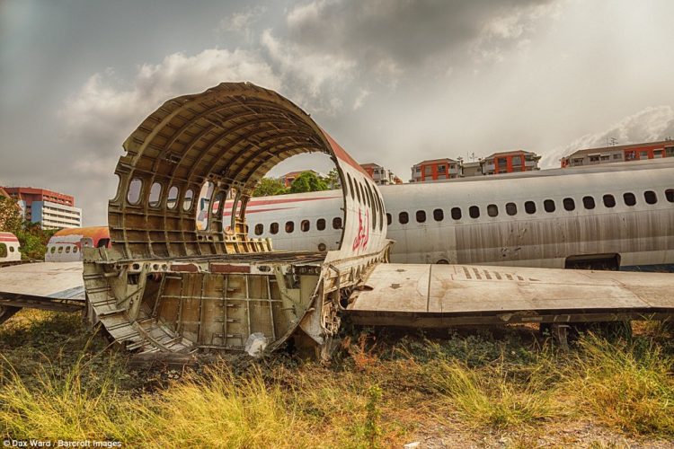 Visiting tourists are charged 300 baht per person and the site is looked after by a lady who lives on the site with her extended family in some converted fuselages