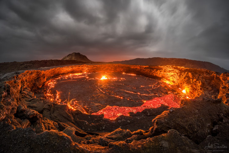 Ethiopia's Erta Ale shield volcano, located in one of the world's hottest places, is home to one of the few lakes of permanent molten lava on Earth and while popular with travellers