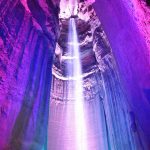 Ruby Waterfall is located within Lookout Mountain in Tennessee, 1120 feet below ground lies tallest and deepest waterfall of United States.