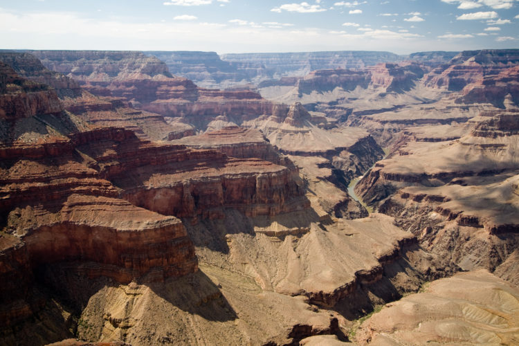 The Grand Canyon mountain ranges, most of which lie in Arizona, are one of nature's proudest displays of geological history, seen here from the Cape Royal North Rim