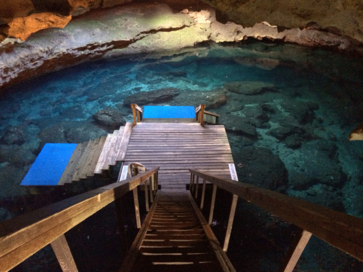 It is privately owned and operated as a SCUBA diving training and recreational facility. The cave was opened to the public as a dive site in the early 1990s. 