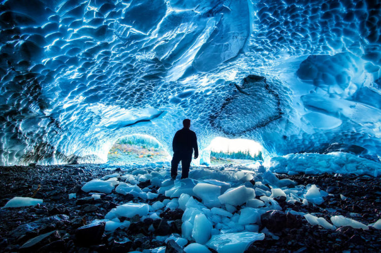 Ice caves are the amazing wonders of nature, hiding under the glaciers. Many tours to the glaciers include visiting the caves