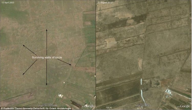 In addition to the 12 circles in Jordan, a more recent Big Circle was spotted on satellite imagery in 2002 near Homs in Syria