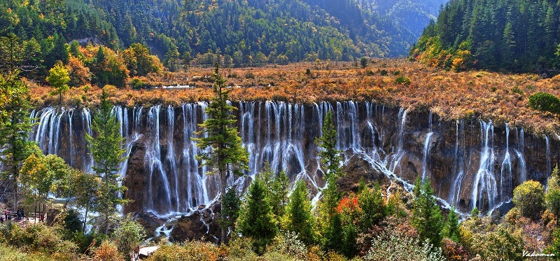 Nuorilang falls Jiuzhaigou China 5