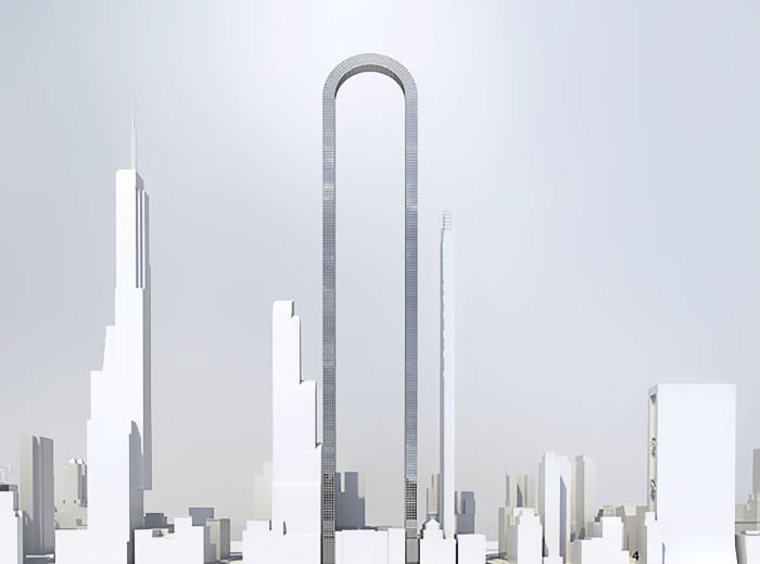 U-Shaped Skyline - If we be able to bend our u-shaped structure instead of bending the zoning rules of New York we would be capable to create one of the most admired buildings in Manhattan