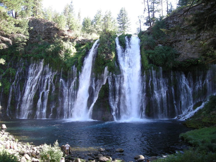 The naturally beautiful Burney Falls is a waterfall on Burney Creek, within McArthur-Burney Falls Memorial State Park, in Shasta County, California. 