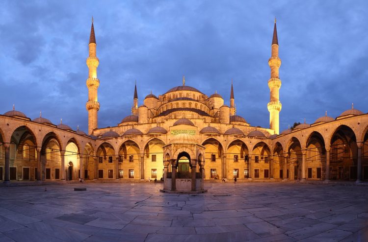 The Sultan Ahmed Mosque is a historic mosque located in Istanbul, Turkey. The mosque is a popular tourist site, continues to serve purpose of mosque nowadays. 