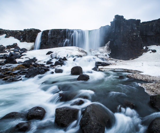 Öxarárfoss, one of the prime spots on the Golden Circle. Photo Credit Elisabeth Brentano