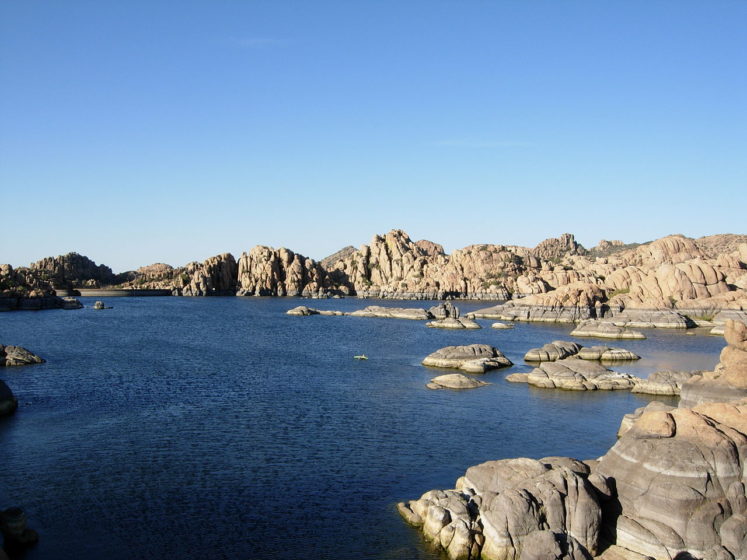 The Granite Dells is located outside the city of Prescott in the US state of Arizona.