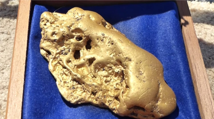 It is believed to be one of the largest gold discoveries in California in the past century, weighing more than five pounds of solid gold. The Butte Nugget confirmed weight was 75 troy ounces