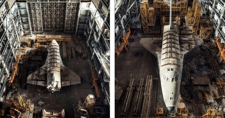 Both shuttles were both developed as part of Moscow's Buran programme which was shut down in 1993 - but neither of the craft were sent to Space