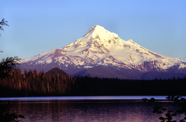 Mount Hood as seen from Lost Lake, Oregon