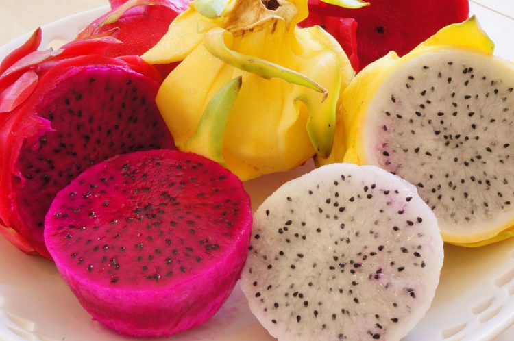 Pitaya Fruit Different Colors