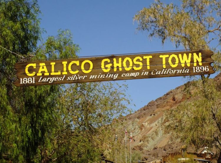 Calico ghost town located in the Calico Mountains founded in 1881, which was California's largest silver producer in the mid-1880s. 