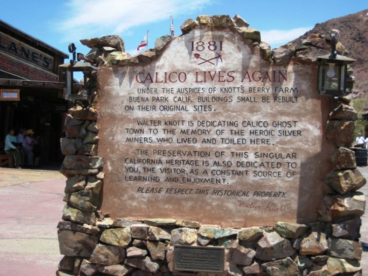 Thus, in 1966, Knott donated the town to San Bernardino County, and Calico became a County Regional Park. In 1962, Calico Ghost Town was registered as a California Historical Landmark. Moreover in 2002,