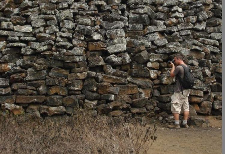 The Wall of Tears is an historical site just five kilometers west of Puerto Villamil on Isabela Island in the Galapagos Islands, Ecuador. Image credit Andy Hares