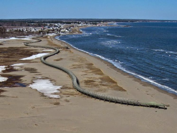 Aerial view of Bouctouche Dune. Image credit Yvon Hache