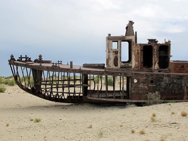 Ship Graveyard in the Desert of Moynaq, Uzbekistan