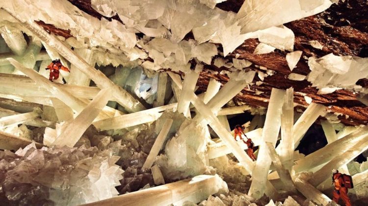Investigators have discovered a new type of gypsum formation, collected ancient pollen in the crystals, and extracted the DNA of extremophiles trapped in the crystals to match them to they're closest living relative.