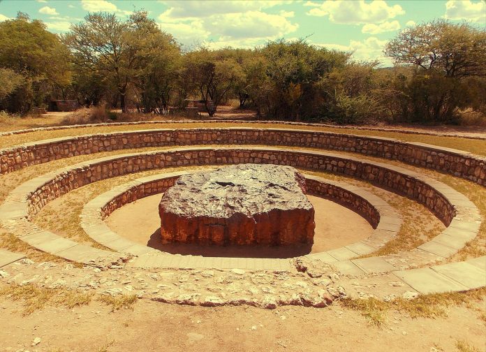 The Hoba meteorite has this name because it is lies on the farm “Hoba West” not far from Grootfontein, in the Otjozondjupa Region of Namibia.