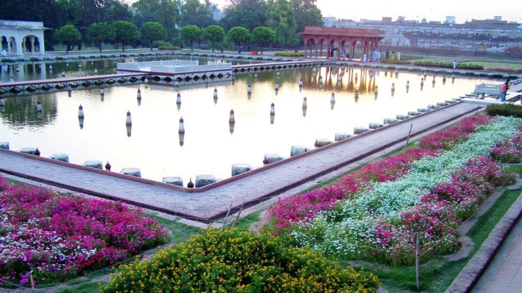 The Shalimar Gardens are located near Baghbanpura along the Grand Trunk Road approximately five kilometers northeast of the main Lahore city. 
