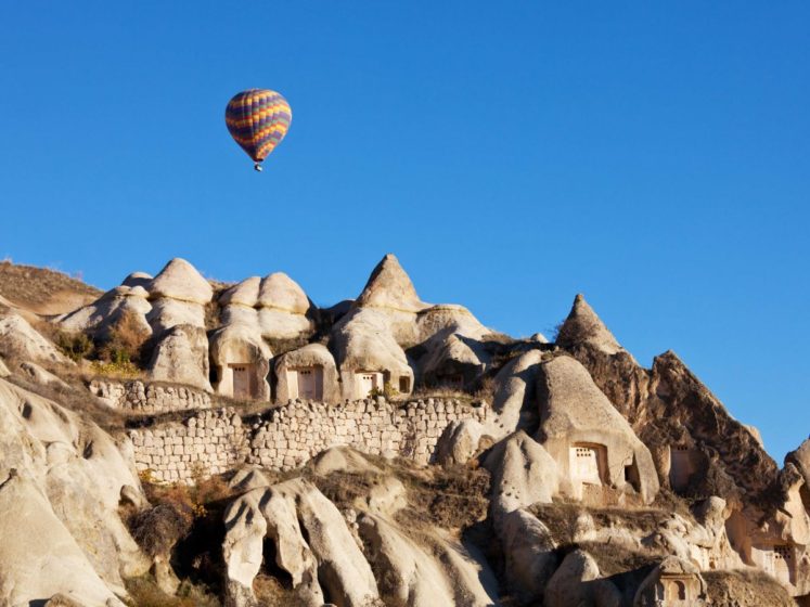 The Cappadocia Valley in Turkey is home to thousand-year-old cave dwellings. Many of the ancient underground homes are still occupied.