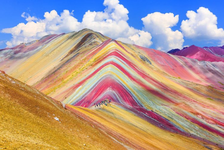 One of the most wonderful geologic features in the world is the Ausangate Mountain of the Peruvian Andes.