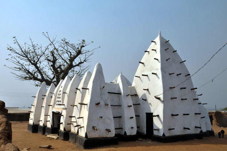 This adobe Sahelian mosque is said to date from 1421 has been included on the 2002 World Monuments Watch. 