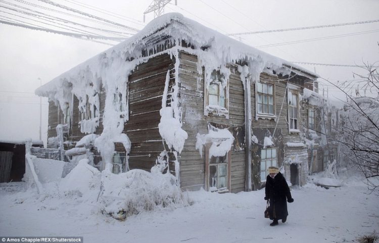 The coldest inhabited place on Earth is a small village in the Siberian tundra called Oymyakon,a two-day drive from the coldest major city Yakutsk