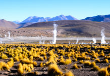 El Tatio – Third Largest Geyser Field in the World Geothermal power is the energy that comes from the internal heat of the Earth, and where the heat flow from the interior of the globe is sufficiently high can be used both for heating purposes and for the generation of electrical power.
